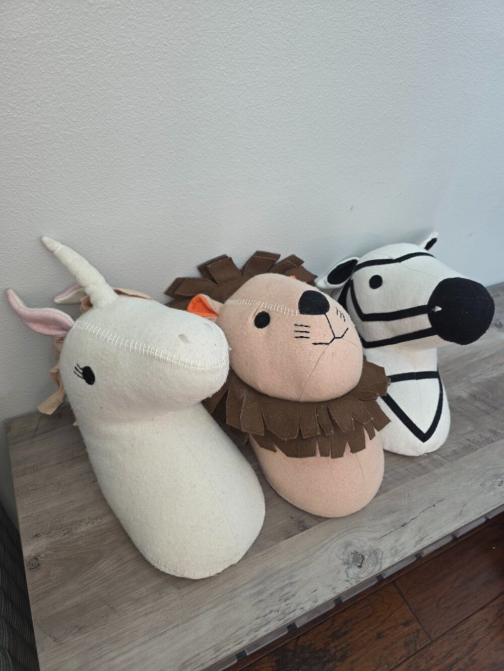 Pillowfort Decorations Unicorn Lion Zebra Wall Mount Standing Stuffed Animals